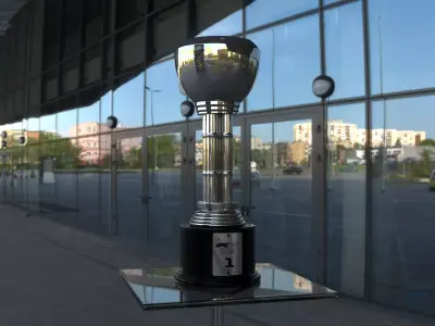 F1 Japanese GP Trophy Award - Realistic PBR cinematic - 3D print 3D model