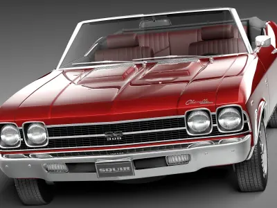 Chevrolet Chevelle SS convertible CG 1969 3D model