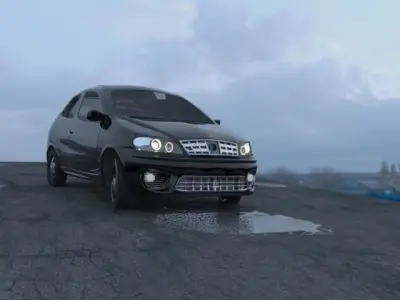 car new face 206 3D model