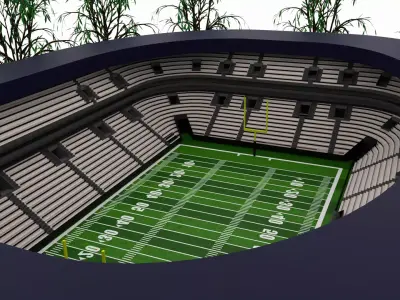 American football stadium 3D model purchase