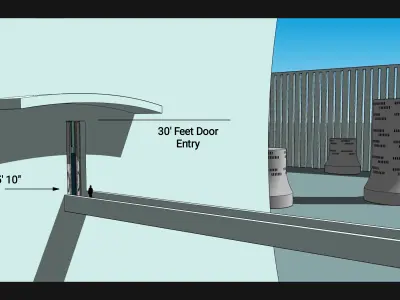 Building of espada 9 -with complex interior 3D model