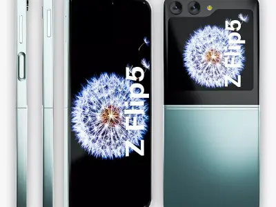 Samsung Galaxy Z Flip 5 3D Model - Foldable Smartphone 3D model