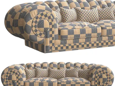 Orion Turri sofa 3d model Low-poly 3D model