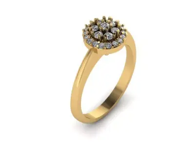 Diamond Ring 3D print model 38