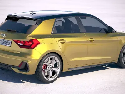 Audi A1 S-line 2019 3D model