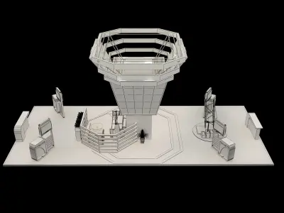 Booth Exhibition Stand a548b 3D model