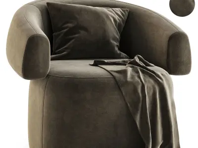 Ruff Armchair By Moroso 3D model