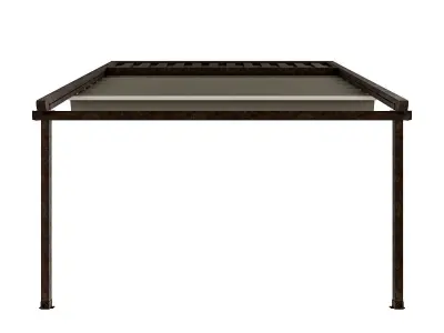 Motorized Pergola 5 rust 2 3D model