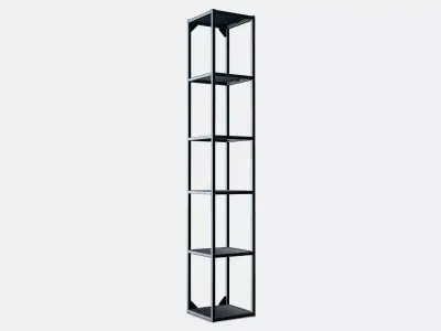 ENHET High fr w shelves 2 3D model