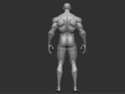 Body Man stylized characters Hight Poly 3D model