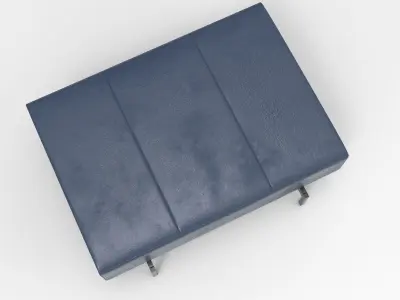 Puki Pouf Low-poly 3D model