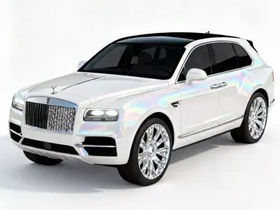 Pristine Pearlescent Luxury SUV 3D Model Low-poly 3D model
