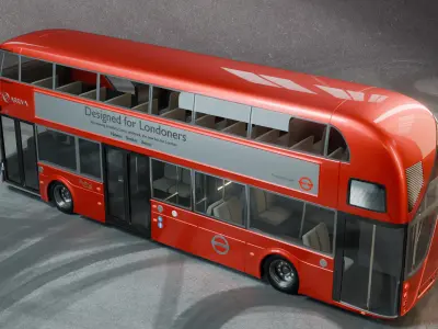 Bus London  3D model