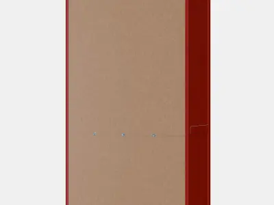 HEMNES Glass-door cabinet with 3 drawers 2 3D model