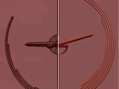  oein   wall clock 3D model