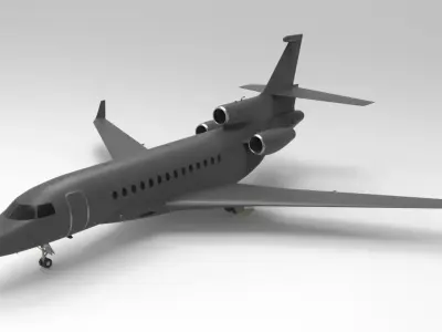 Falcon 7X 3D print model