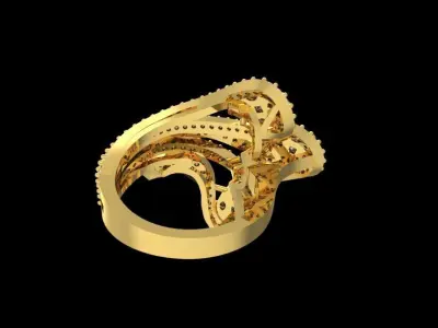 Diamond Ring 007 3D print model