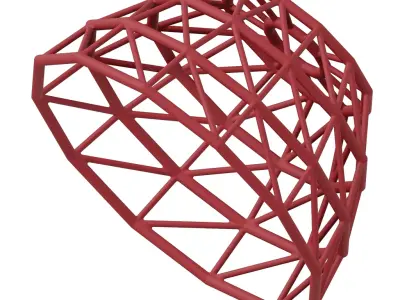 Plastic Exquisite Dome Structure Toy 3D model