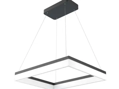 Light 7 model square led pendant 3D model