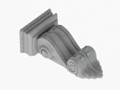 Scroll Corbel 38  3D model