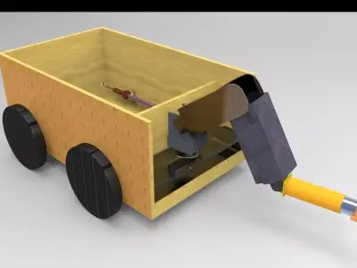 4 DOF Robotic Manipulator Free 3D model