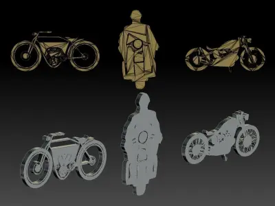 motocycle 3d models 3D print model