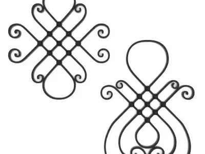 Wrought iron elements vol 5 3D model
