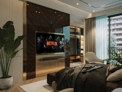 Bedroom Luxury 3D model