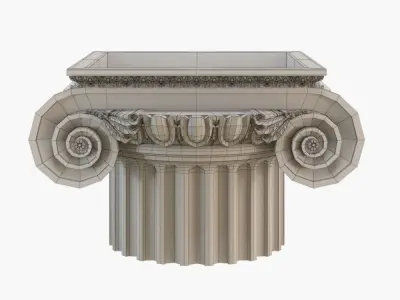 Classic capital model 3D model
