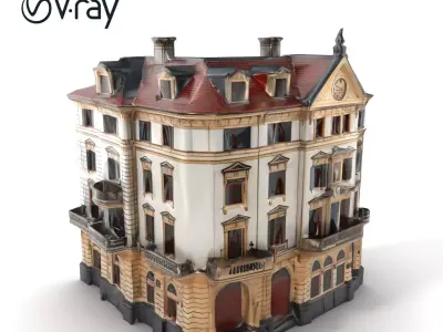 th Century Italian Mansion Model Pack Low-poly 3D model