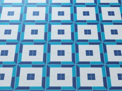 WOW BLANC ET BLEU 3D model