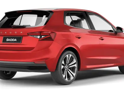Skoda Fabia 2022 3D model