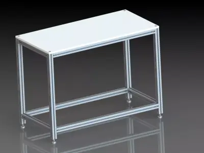 Bosch rexroth extruded profile work table 1200x600 mm h900mm 3D model