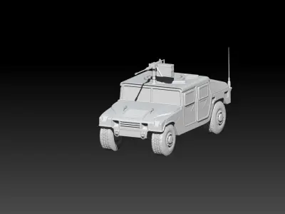 Humvee Hummer Military Vechicle 3D print model