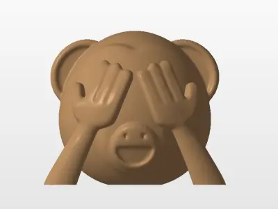 Mizaru monkey 3D print model