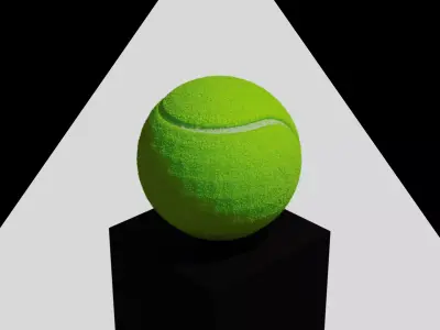 Tennis ball Low-poly 3D model buy