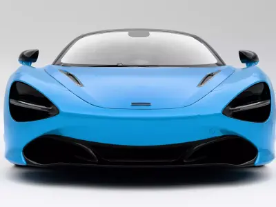 McLaren 720s Spider Low-poly 3D model