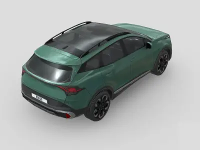 Kia Sportage 2022 Low-poly 3D model