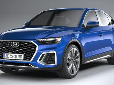 Audi Q5 Sportback S-line 2021 3D model