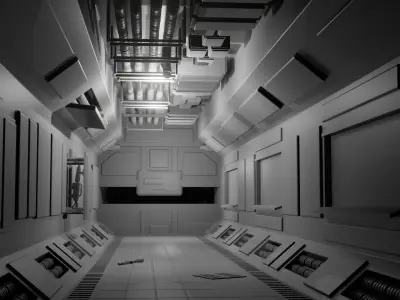 spacecraft interiors Free 3D model