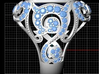 Female Ring Chic 3D print model