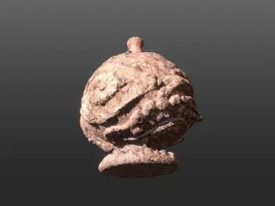 Serpe Terracotta Vase with Antique mandala 3D details 3D print model