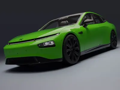 Xpeng P7 Low-poly 3D model