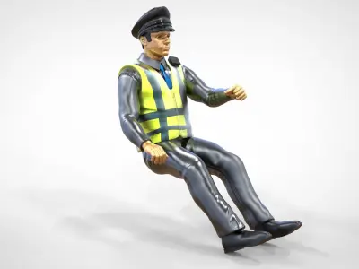 N3 Driver Traffic Police 3D print model