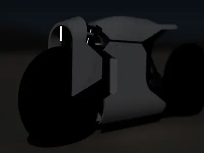 Futuristic Motorcycle Concept 3D model