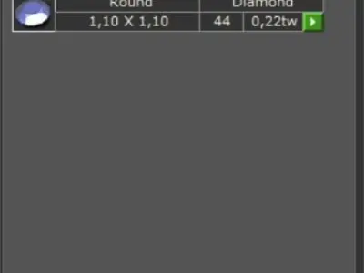 jewelry ring with paths and stones 3D print model