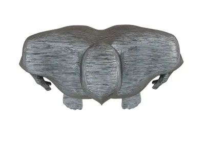 Male figurine made of metal 3D model