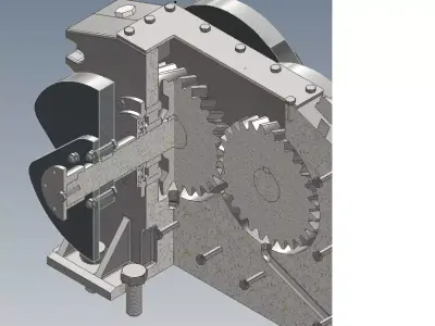 Hoffmann Exciter Gearbox based off Schenk Design  3D model