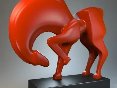 Sculpture Trotter P 3D print model