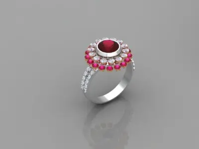Classic ring R05 3D model